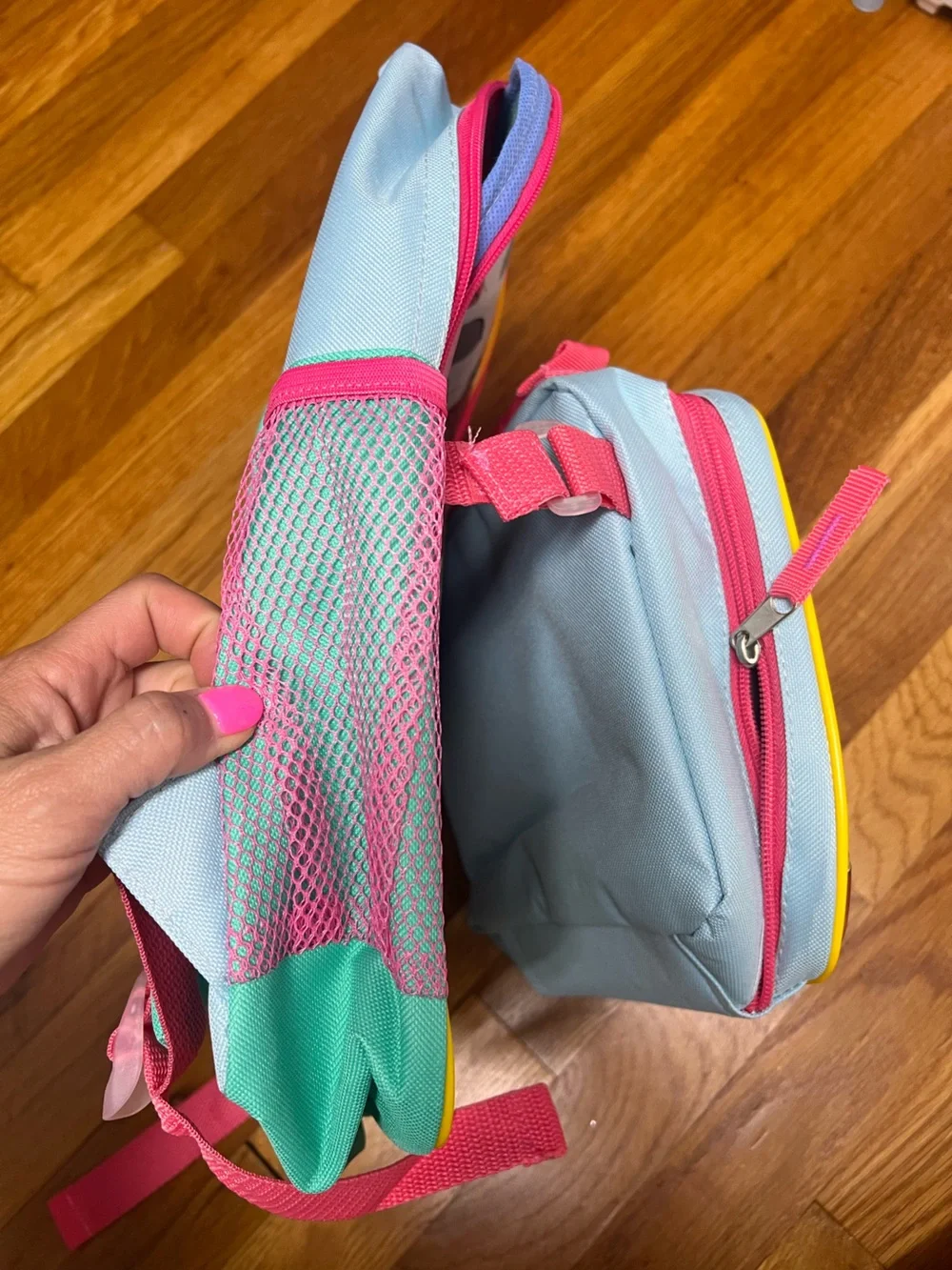 Disney Girls' Pink and Yellow Moana Character Backpack